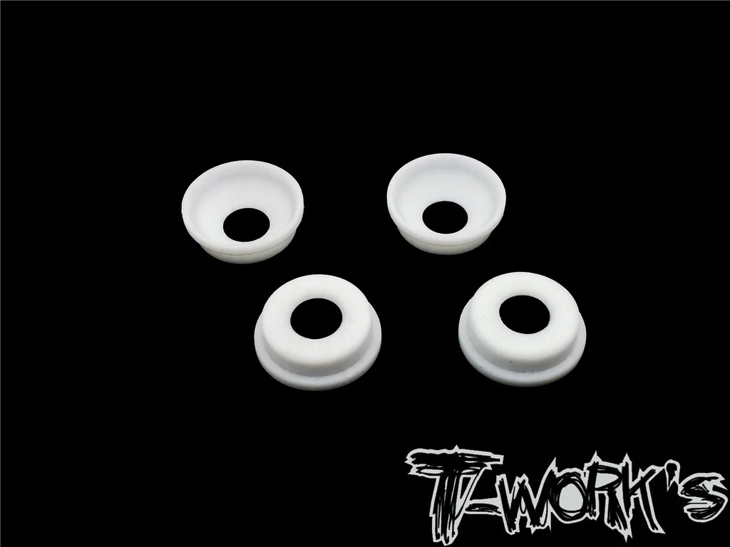 T-Works - Front Upright Adjust Nut Teflon Spacers - für MBX8R - (4 Stück)