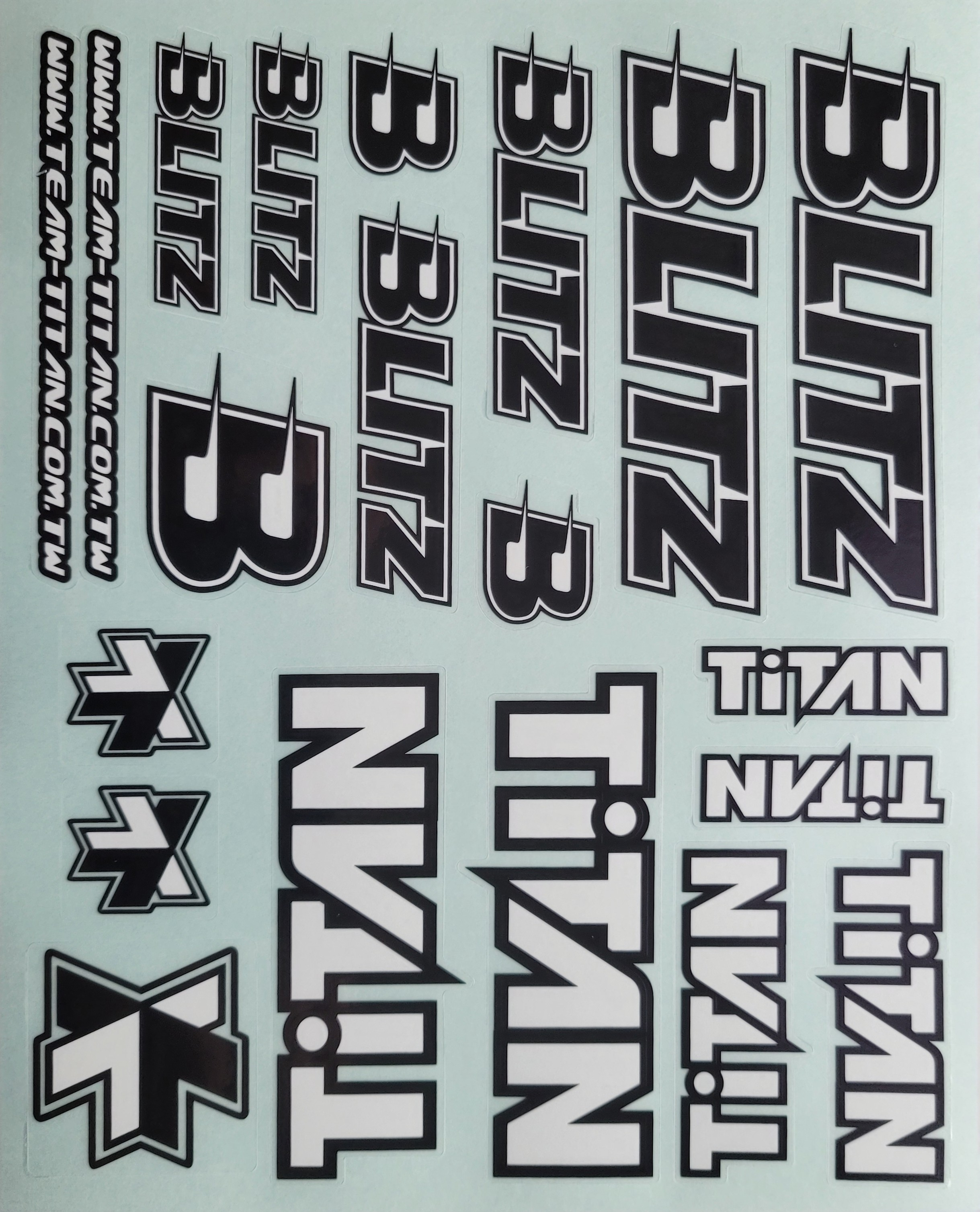 Blitz/Titan Sticker - precut - 19,5x15cm