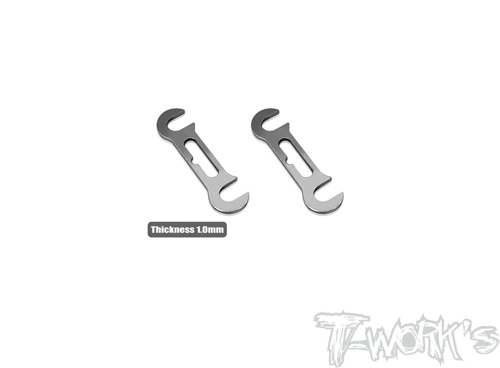 T-Works - Roll Center Spacer - vorne (1.0mm) für XRAY X4 (2 Stück)