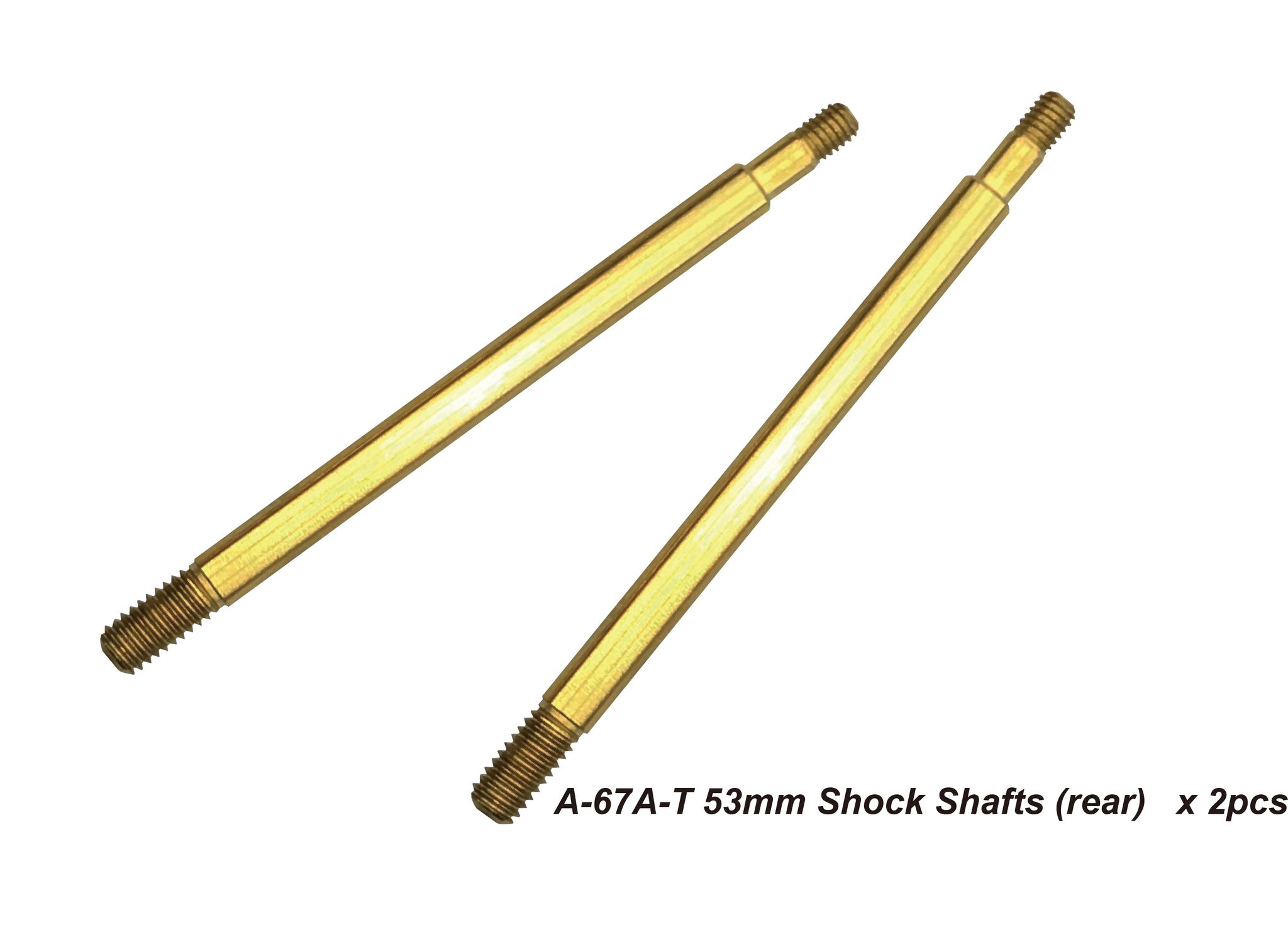 HN - GT RTR Shock Shafts titatium coated (2 pcs)