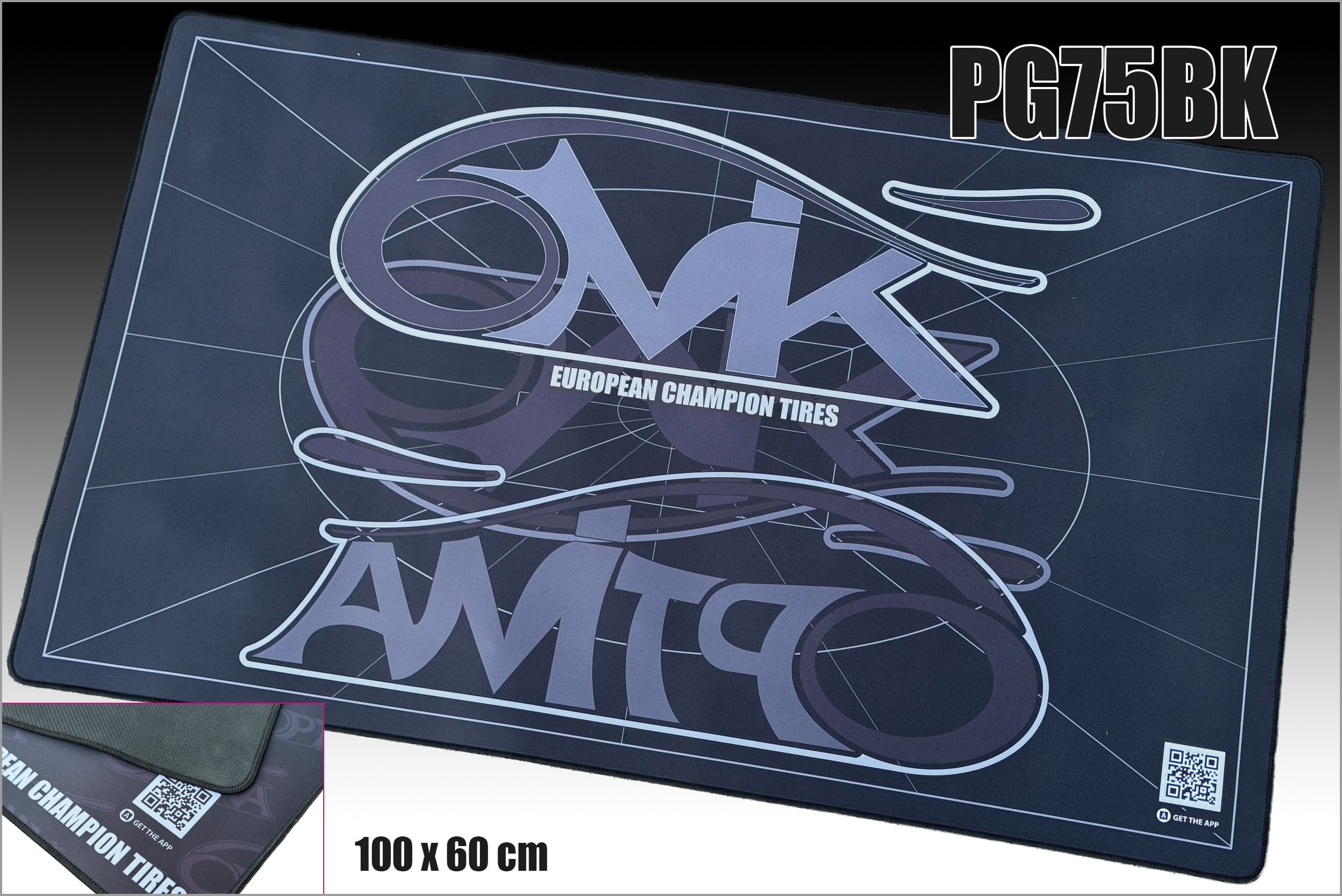 OPTIMA - 6MIK - Pit Mat 100x60 cm - Black & White