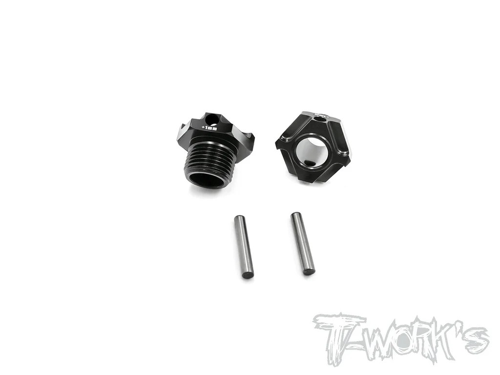 T-Works - Alu Sechskantmitnehmer +1mm - für Mugen MBX8R (2 Stück)
