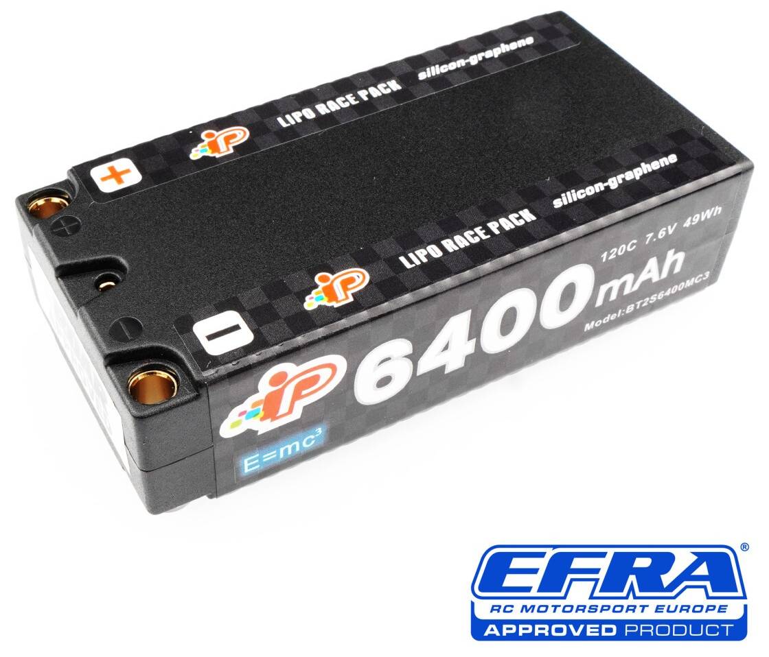 Intellect - MC3 6400mAh 120C 7.6V Long Runtime Graphene Shorty Pack LiHV