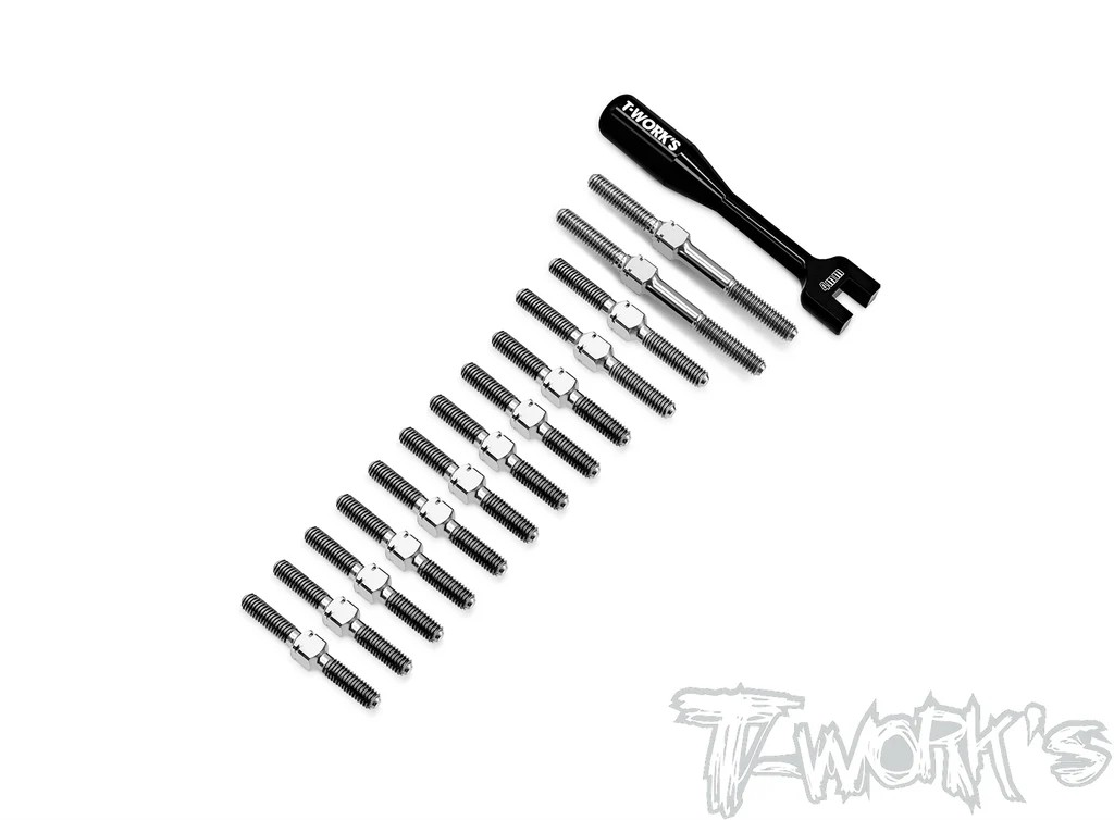 T-Works - 64 Titan Spurstangen Set für Xray X4'25 (13 pcs)