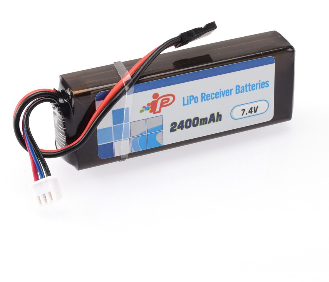 Intellect - 2400mAh 7.4V RX LiPo Straight