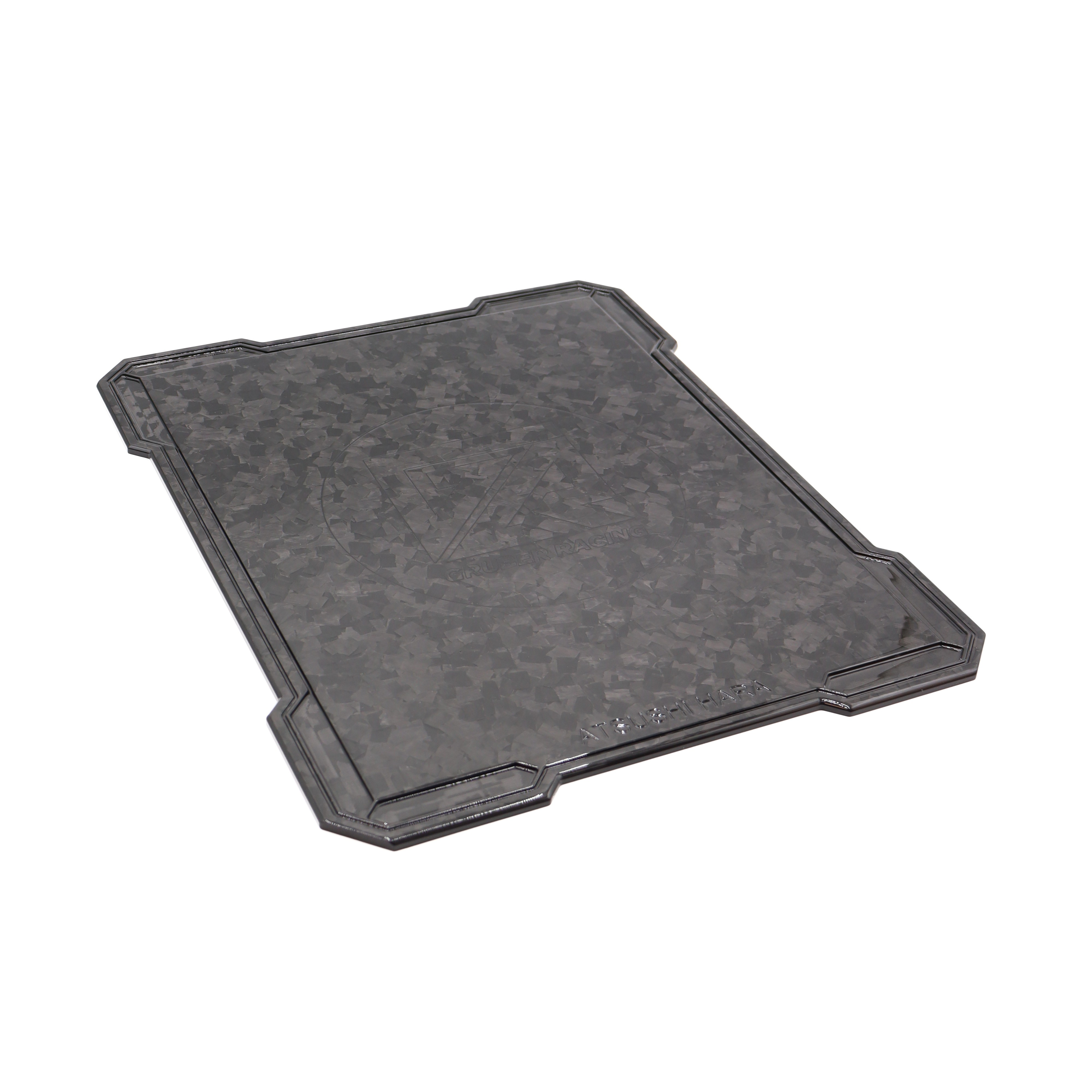 GR - Premium Team Setup Board - Forged Carbon - für 1/10 On-Road (450x360x5mm)