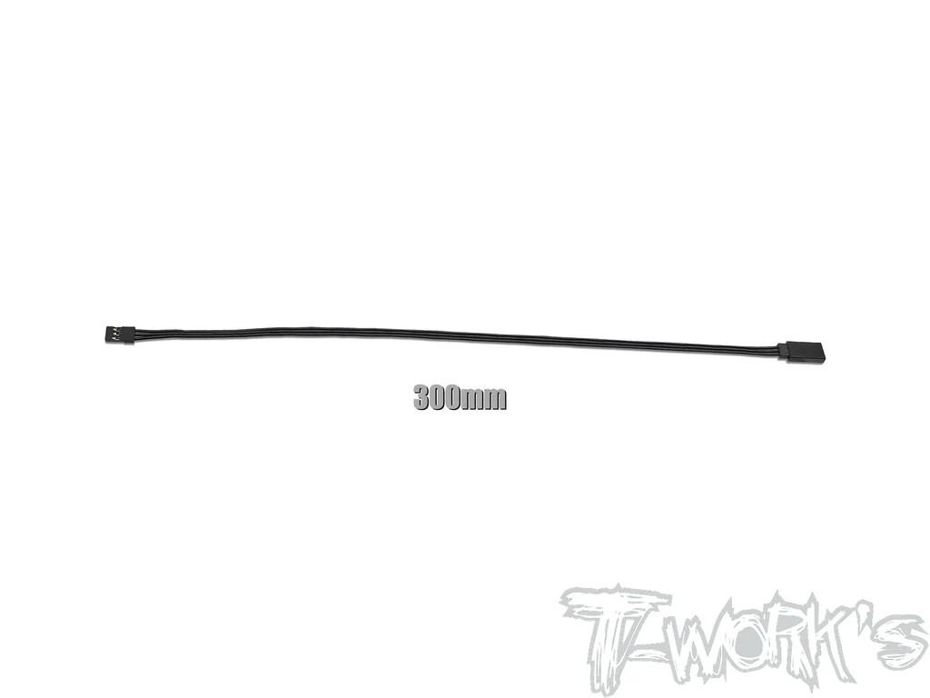 T-Works - Kabelverlängerung für Servo - Schwarz - 300mm