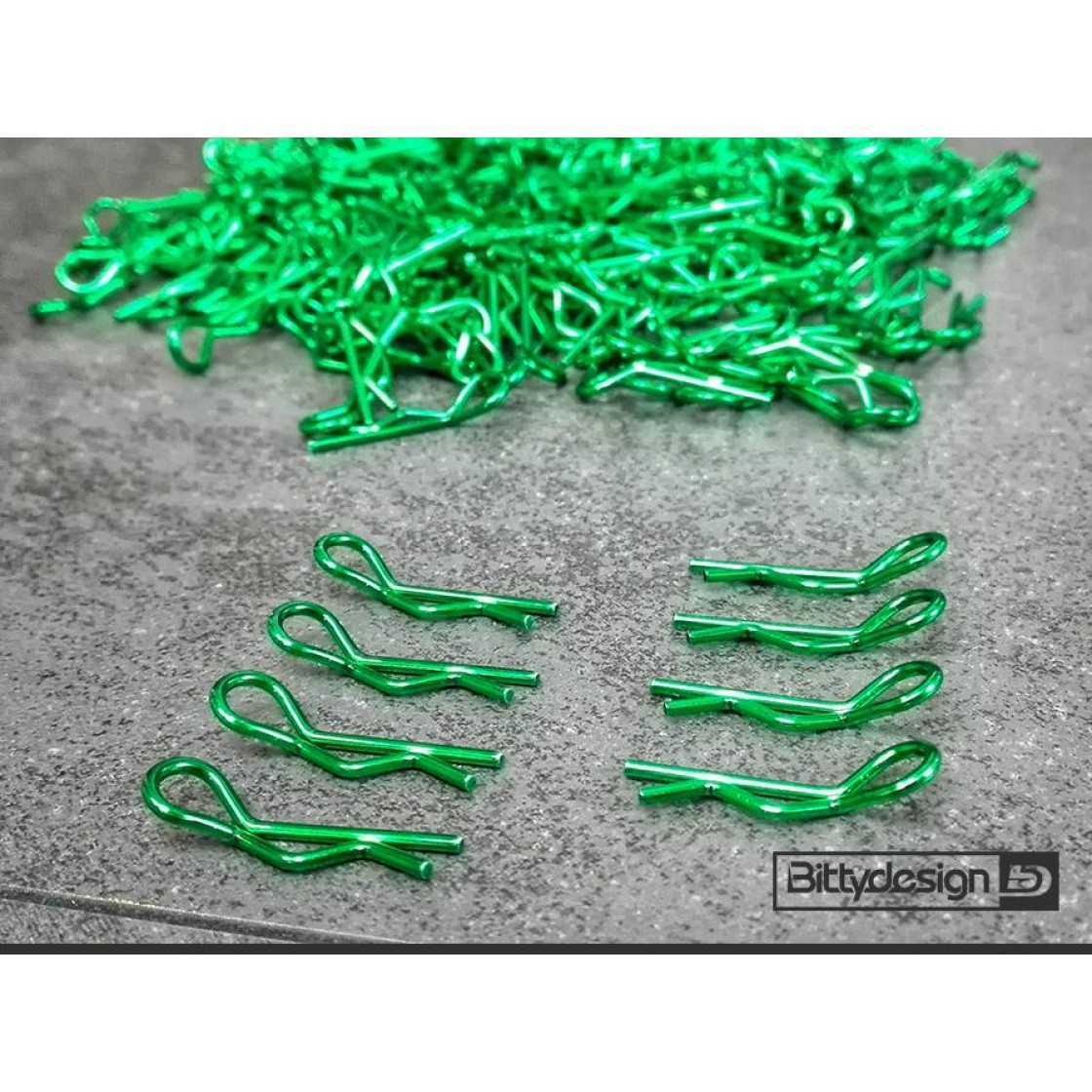 Bittydesign - Body Clips Kit - Green - (8 Stück)