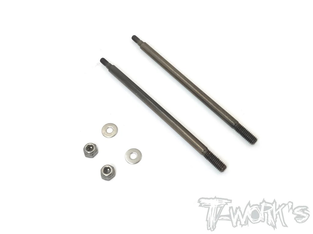 T-Works - Stoßdämpfer Stifte hinten 67.6mm (DLC Coated) - für Mugen MBX8R (2 Stück)