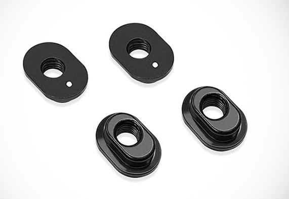 T-Works - Alu Nachlauf Einsatz für Xray X4 (1 dot) (4 pcs)