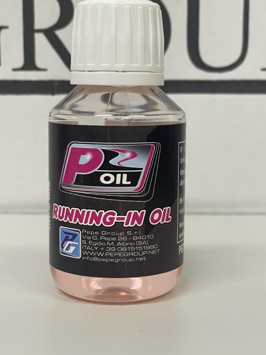 PG - Running-IN Oil (for 4 Liters) 88g