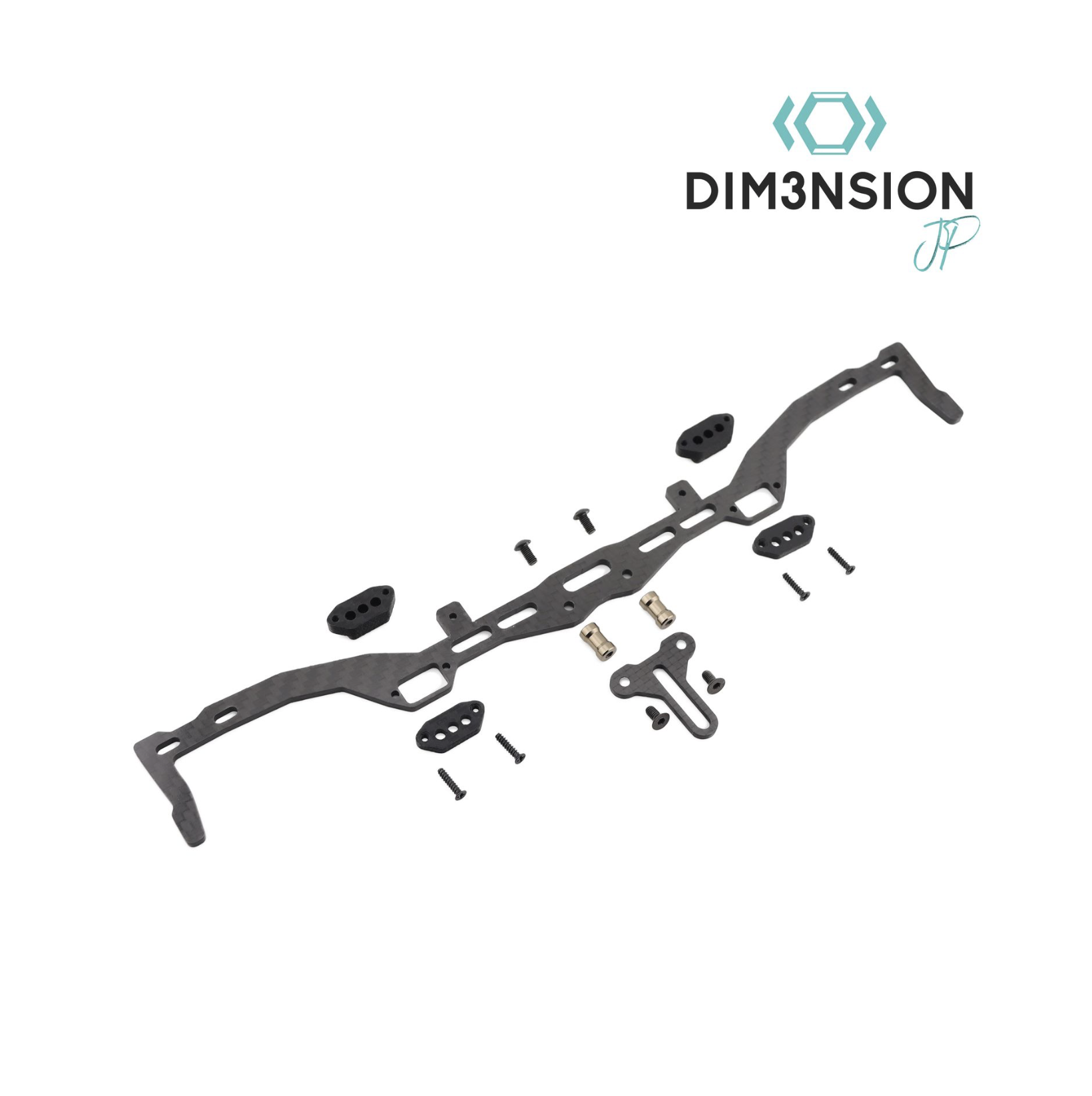 DIM3NSION - Carbon Rear Body Support Set - Xtreme 1/8 Super/Hyper Diabolo Body - ARC