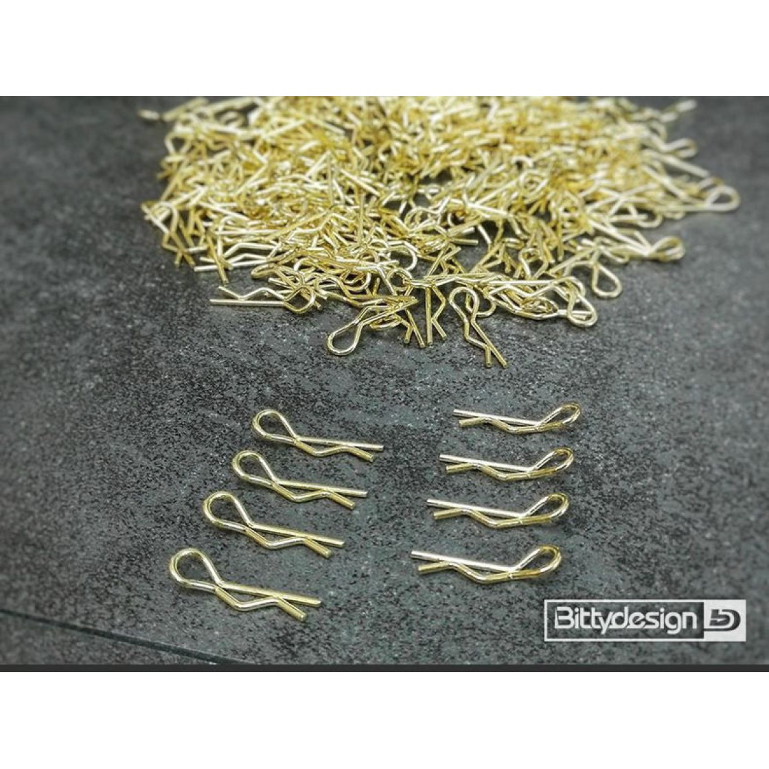 Bittydesign - Body Clips Kit Big scale - GOLD - 1/5-1/7-1/8 (8 pcs)