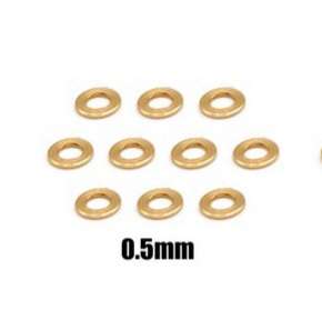 T-Works - Messing Shims - 3x6mm - 0.5mm (je 10 Stück)