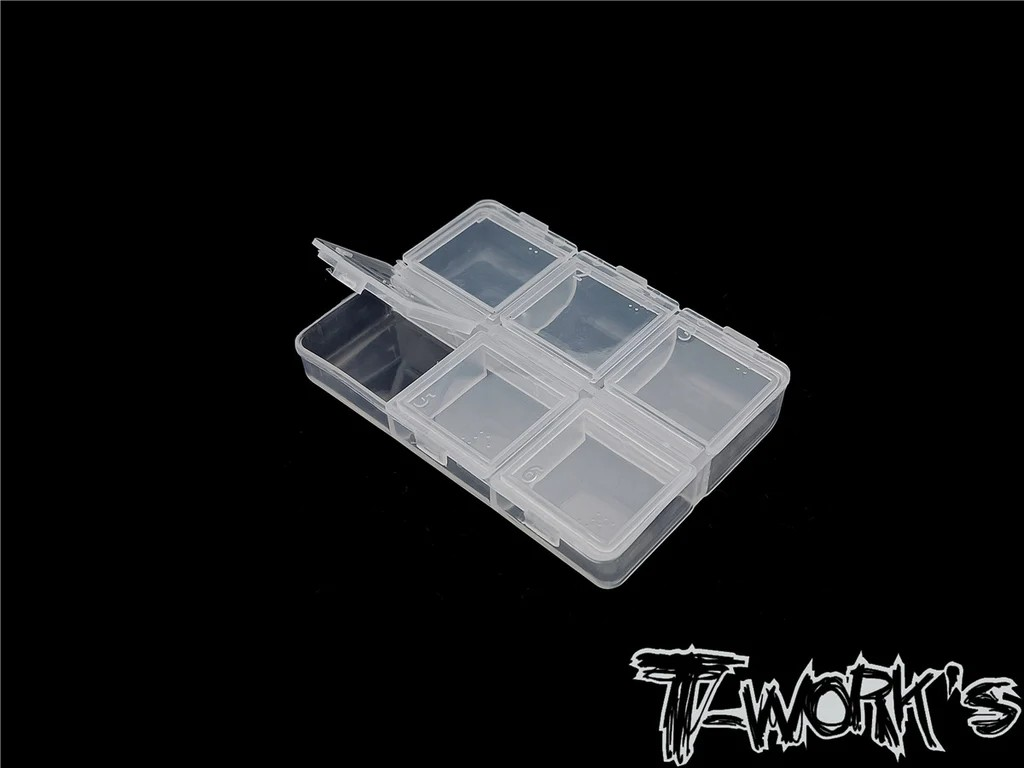 T-Works - Aufbewahrungsbox 6 Fächer (8.7 x 6 x 2cm) (2 Stück)