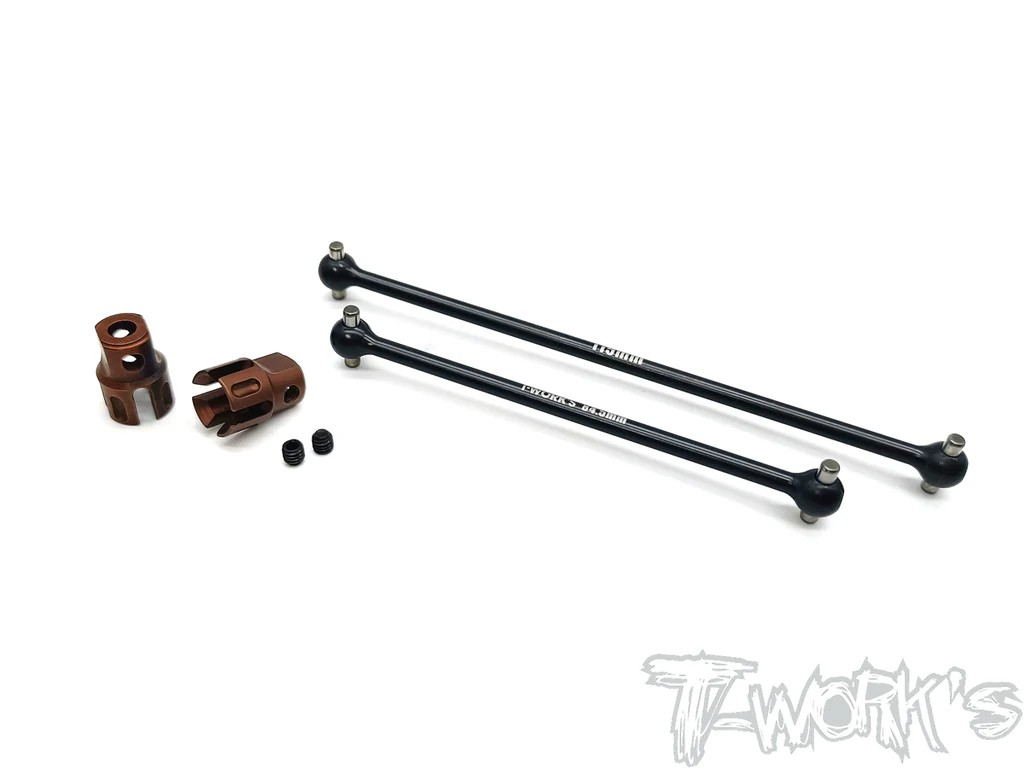 T-Works - Stahl Antriebswellen (Center) Set - für Mugen MBX8R