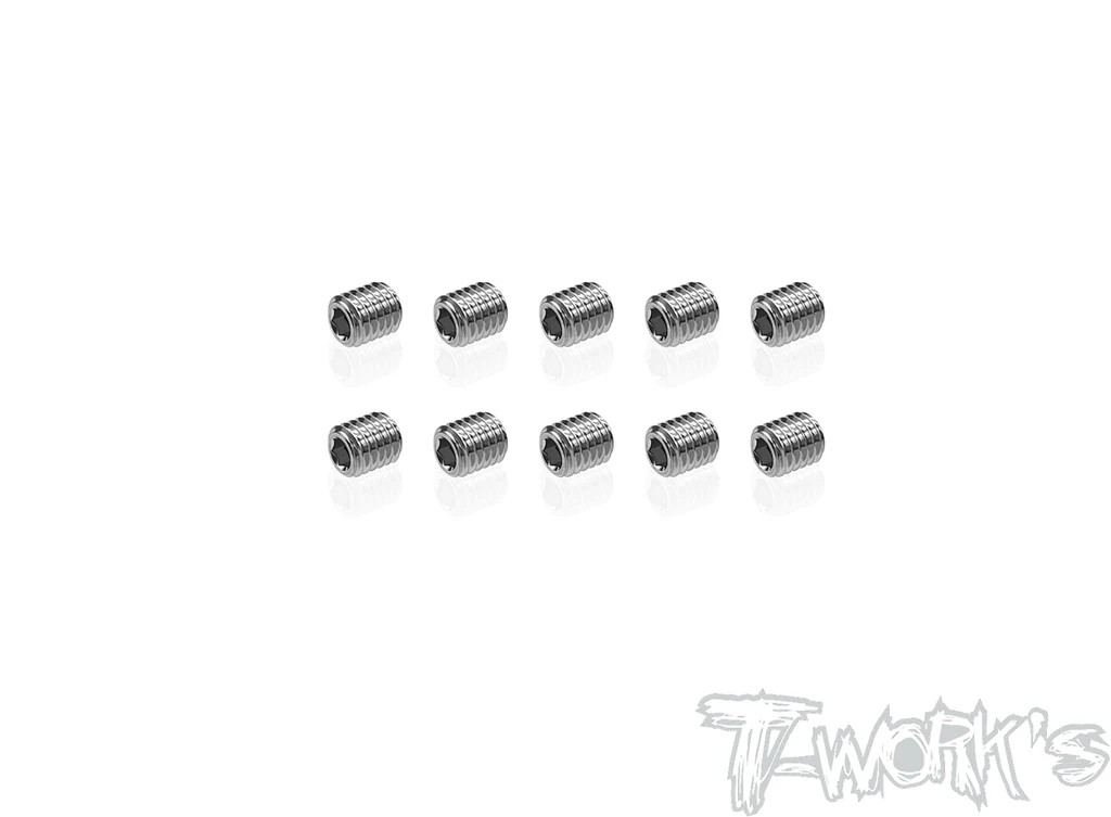 T-Works - 64 Titan Madenschraube Innensechskant M5 x 6mm (6 Stück)