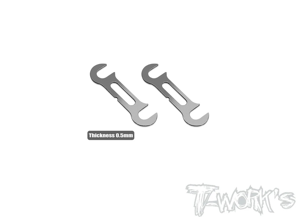 T-Works - Roll Center Spacer - vorne (0.5mm) für XRAY X4 (2 Stück)