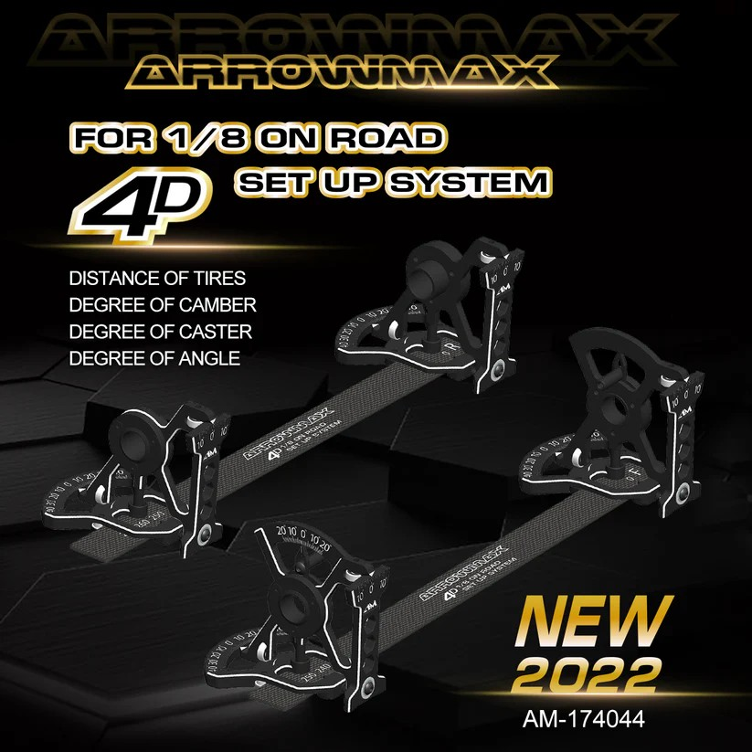 Arrowmax - 4D Setup System - 1:8 Onroad inkl. Tasche