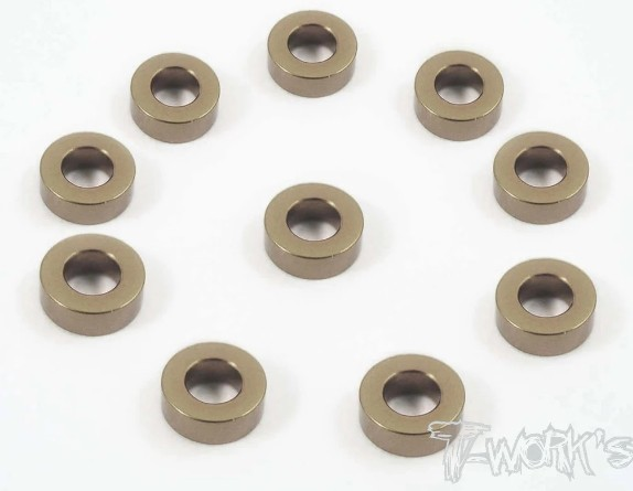 T-Works - Alu 3 x 5.7 x 2.0mm Bore Washer -BRAUN- (10 Stück)