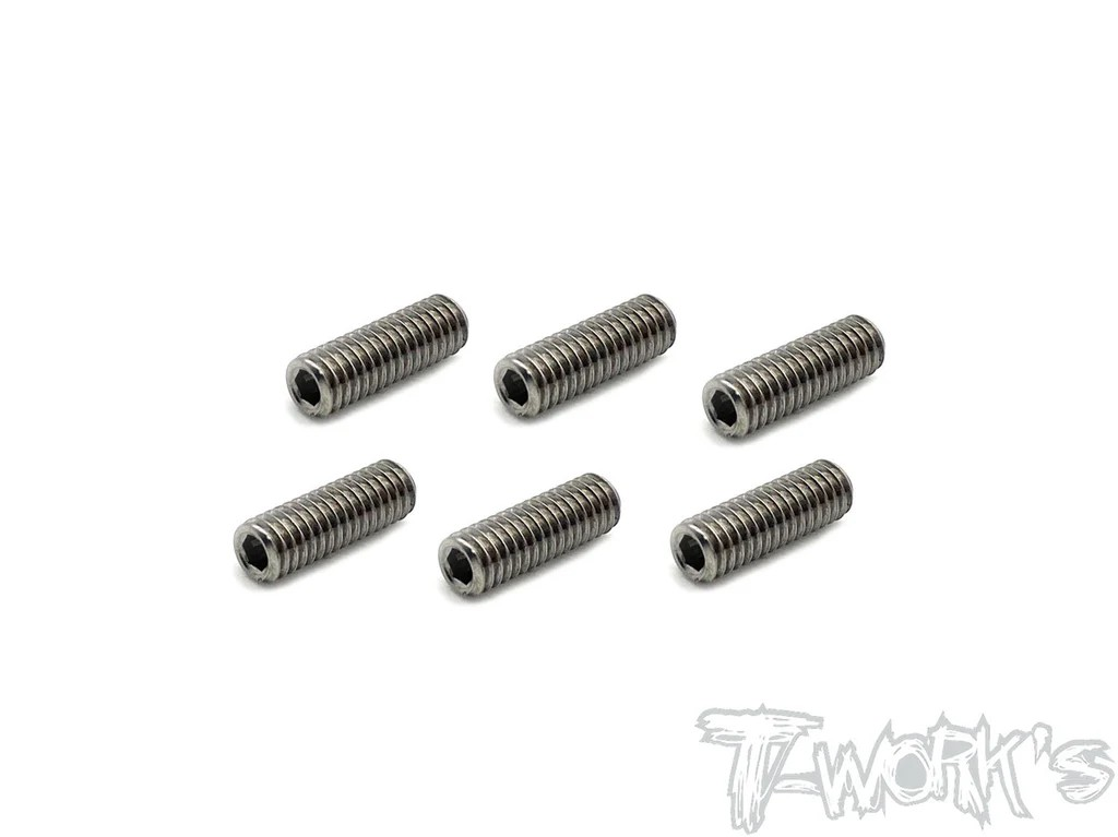 T-Works - 64 Titan Madenschraube Innensechskant M4 x 12mm (6 Stück)