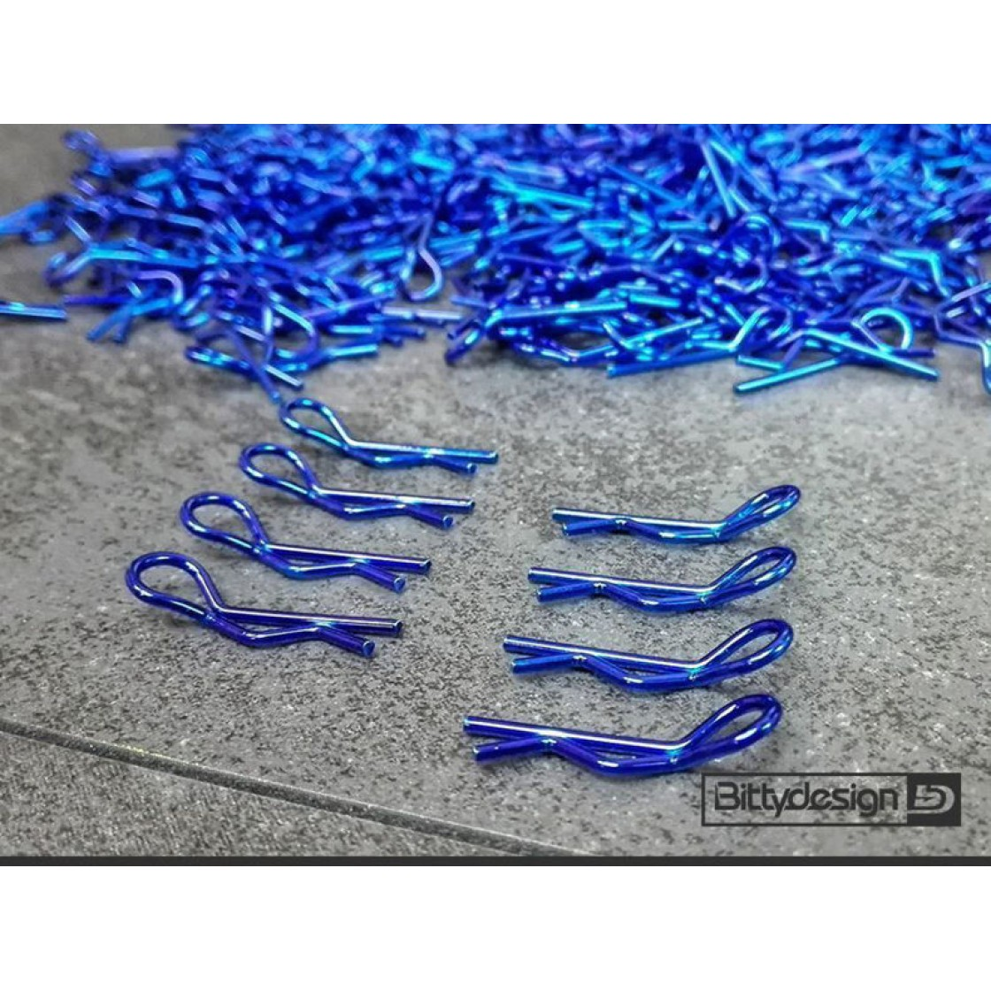 Bittydesign - Body Clips Kit Big scale - BLUE - 1/5-1/7-1/8 (8 pcs)