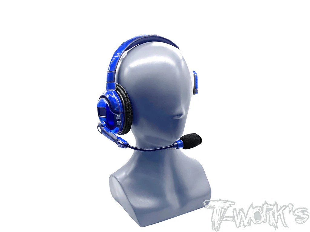 T-Works - Aufkleberbogen - Blau Metal Chrome - für Smartcom Headset (2 Bögen)