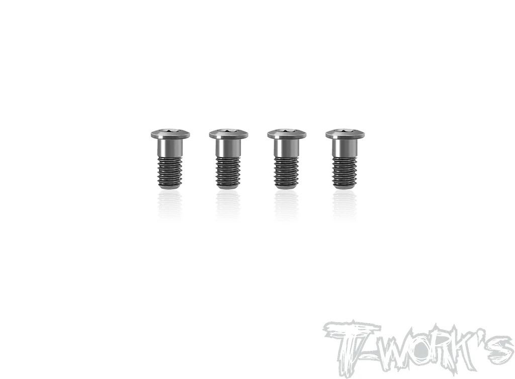 T-Works - Titanium Low Profile - Halbgewindeschrauben - 3x6mm- für Xray X4 (4 Stück)