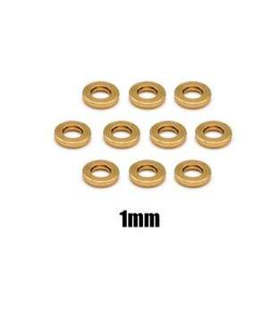 T-Works - Messing Shims - 3x6mm - 1mm (je 10 Stück)